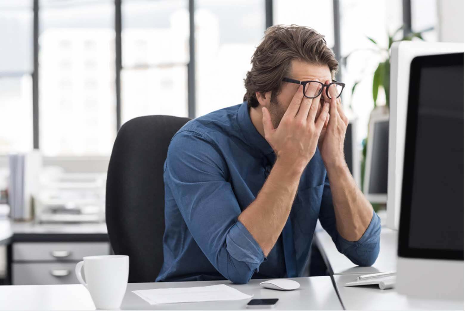 homme fatigue